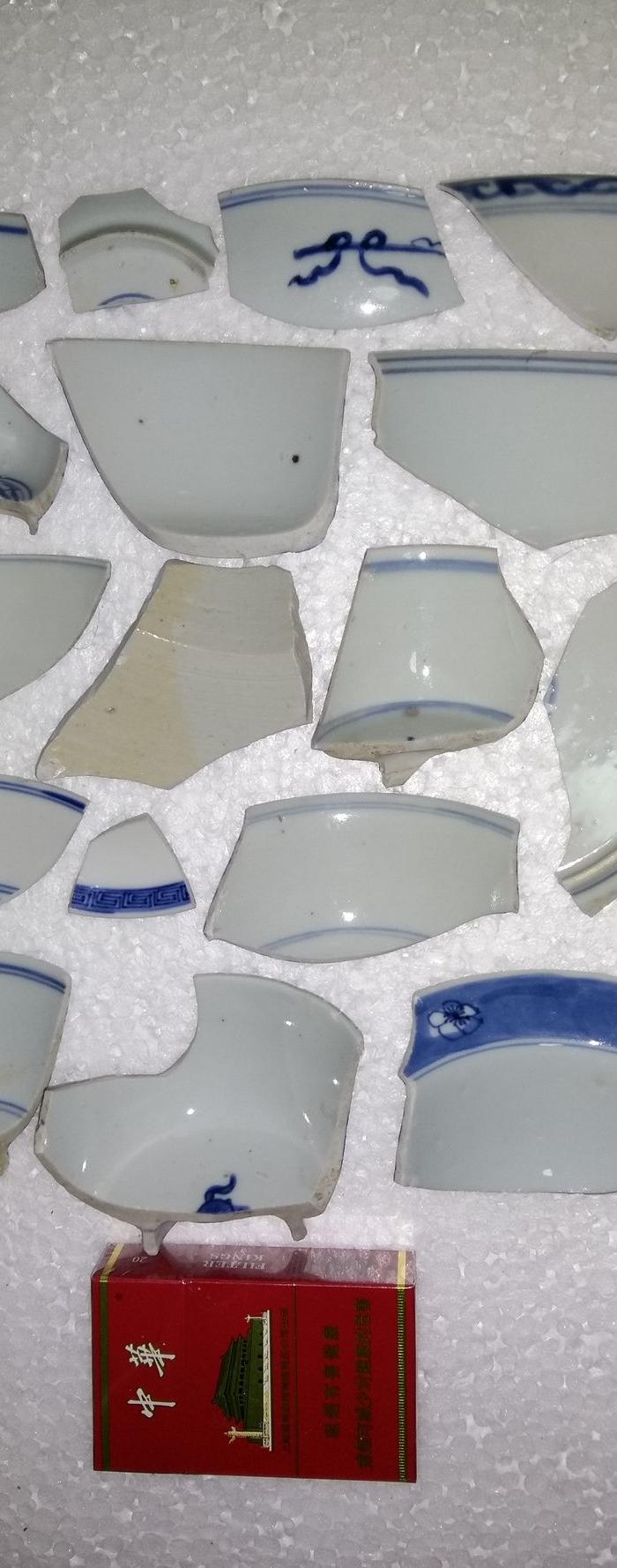 年底大处理 青花瓷片17个