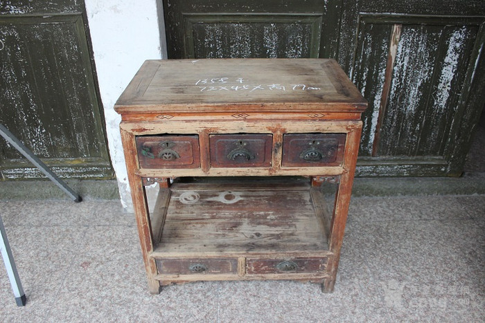 民俗老物件民国老旧家具老桌子小桌子小柜子老式电脑桌复古桌