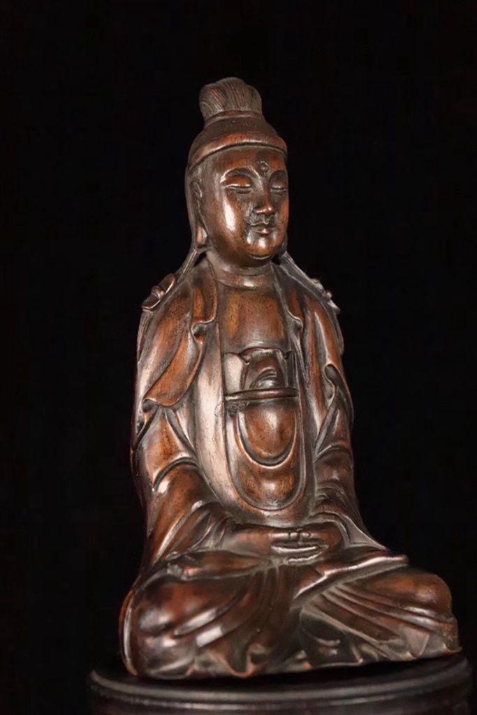 清代,海南黄花梨 观音 坐像