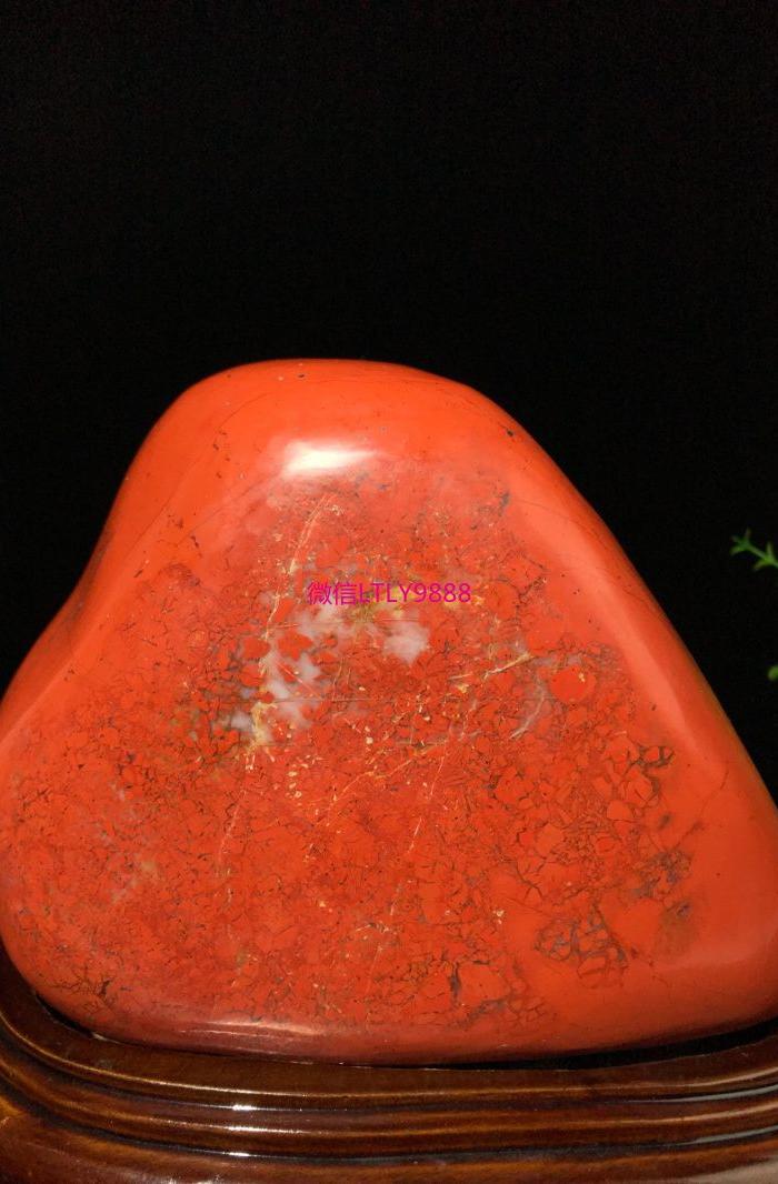 南非红碧玉鸿运当头摆件带底座高18.5x17x10