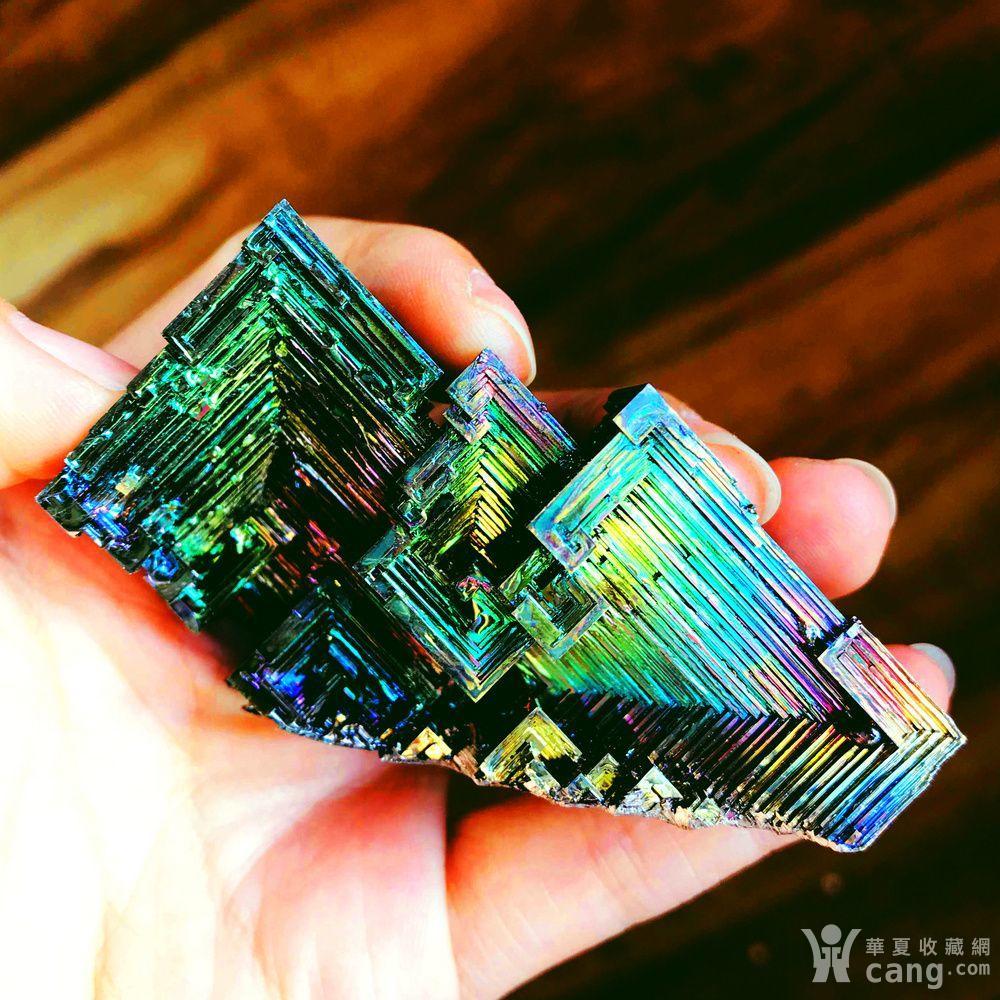 年末福利!6元克价稀有彩虹铋晶体高纯度高质量金属铋矿石摆件