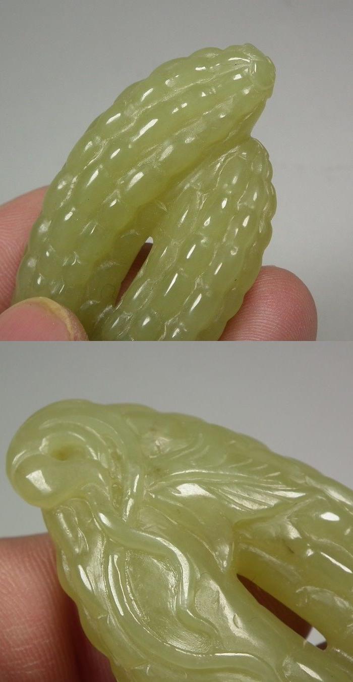 老和田青黄玉双懒瓜大玉把件