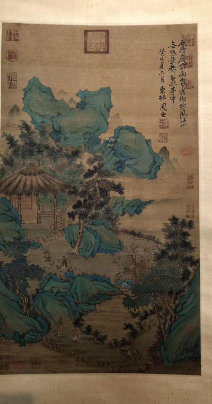 明代画家周臣山水画