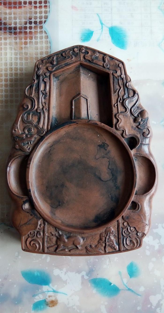 大清乾隆款澄泥砚