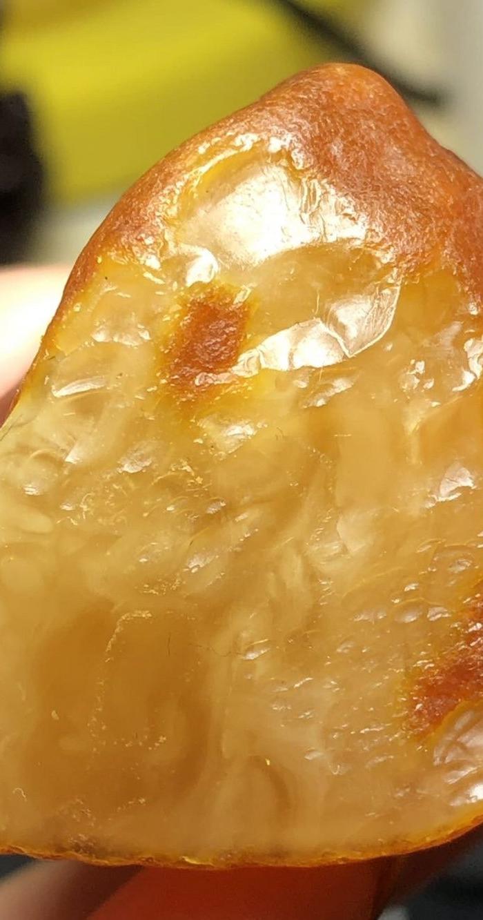 天然 白花蜜 蜜蜡原石27克