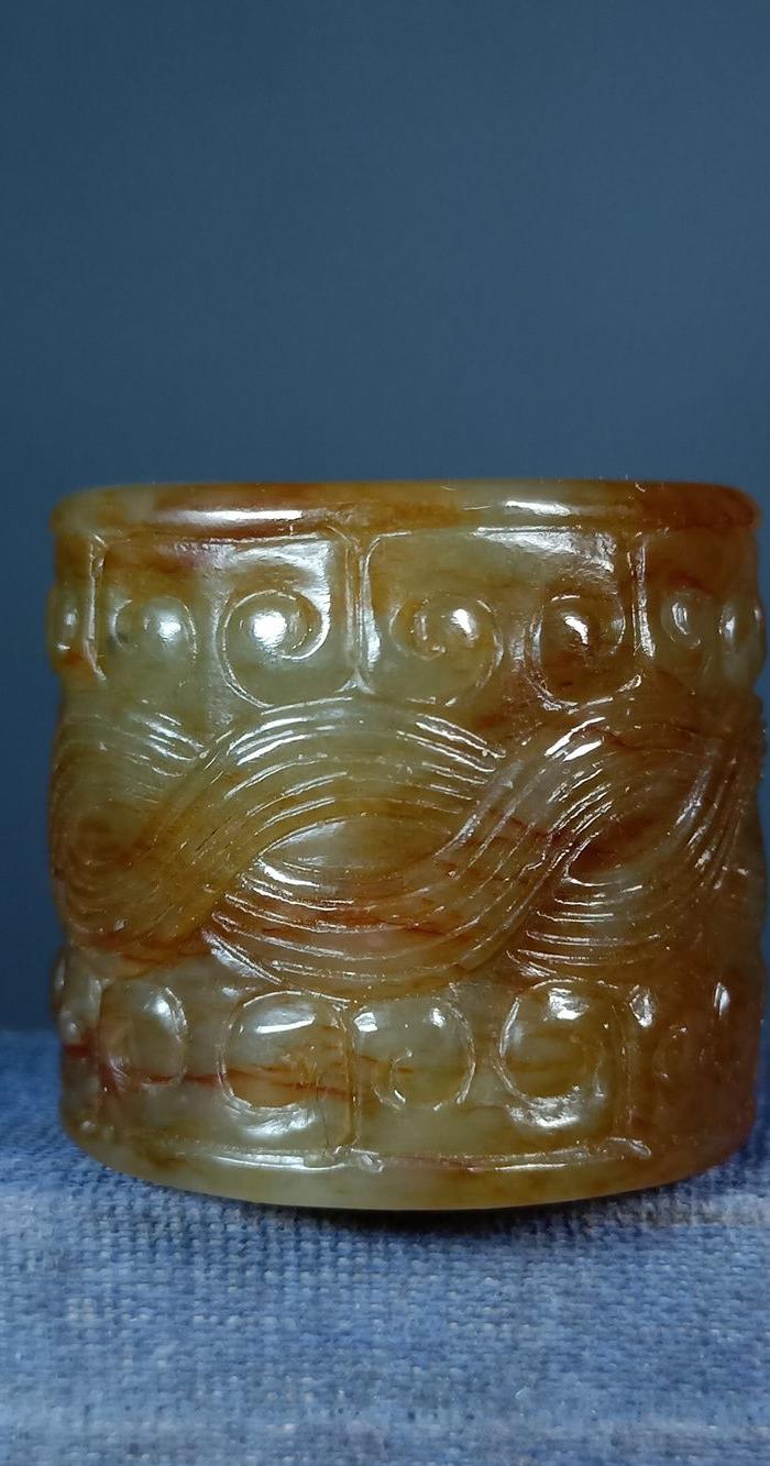 明 和田老玉扳指