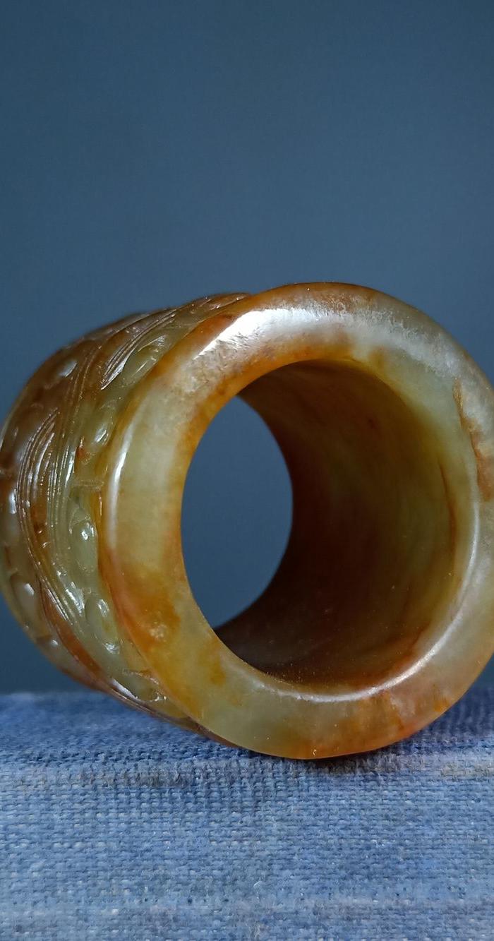 明 和田老玉扳指