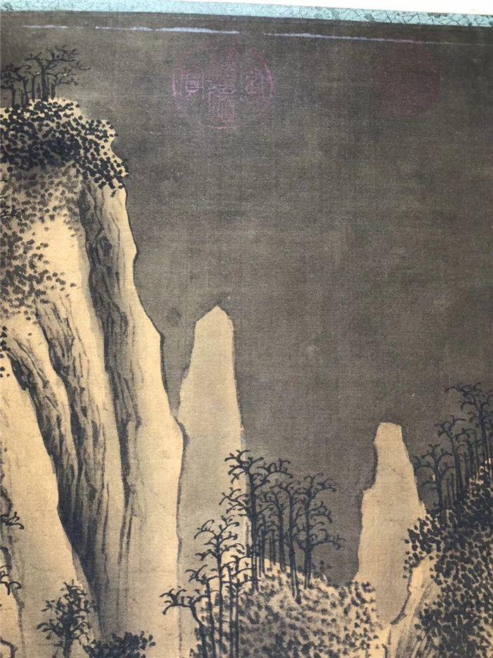 北宋画家郭熙绢本山水画一副