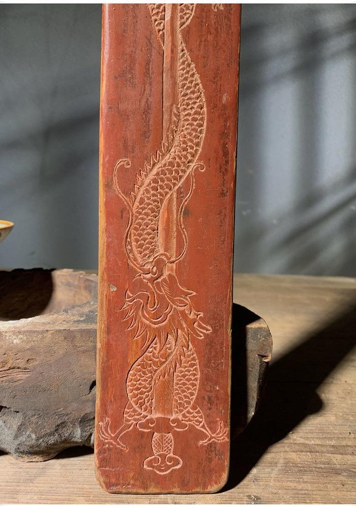 by 394朝牌 清代老木雕 木雕木器