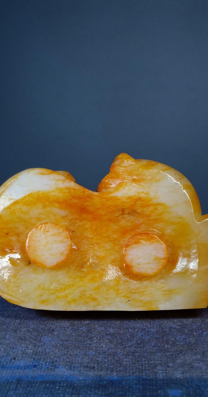 宋 和田老玉马上封侯带扣