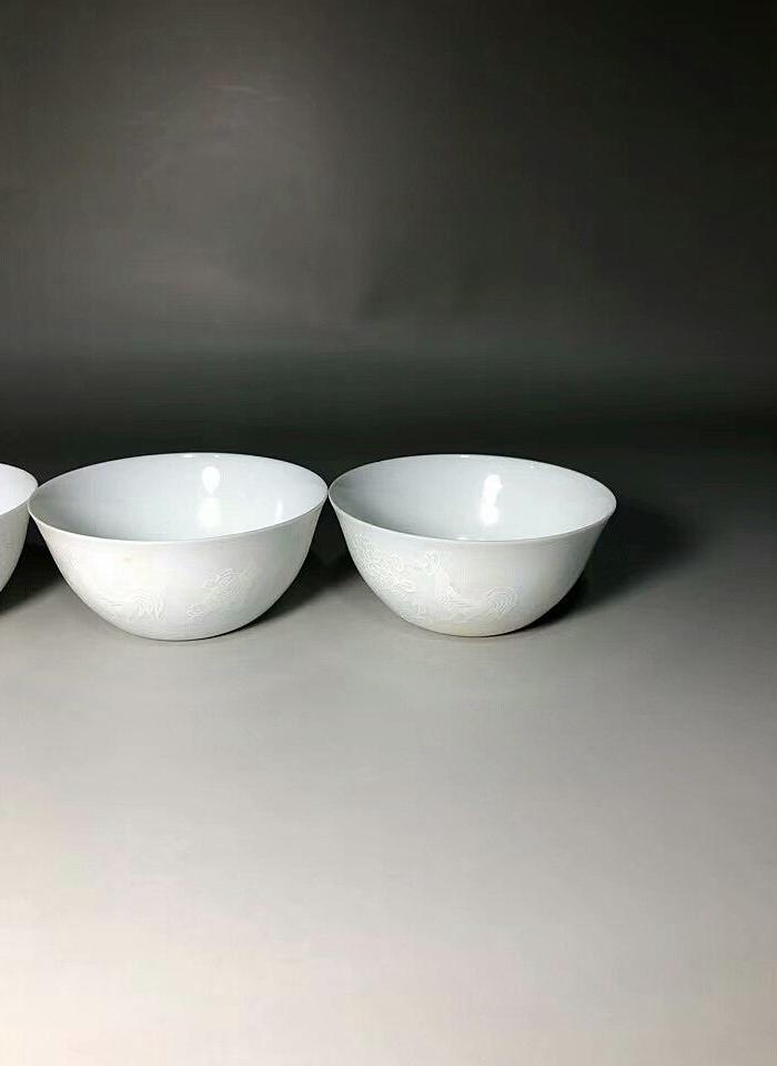 明成化薄胎白瓷鸡缸杯