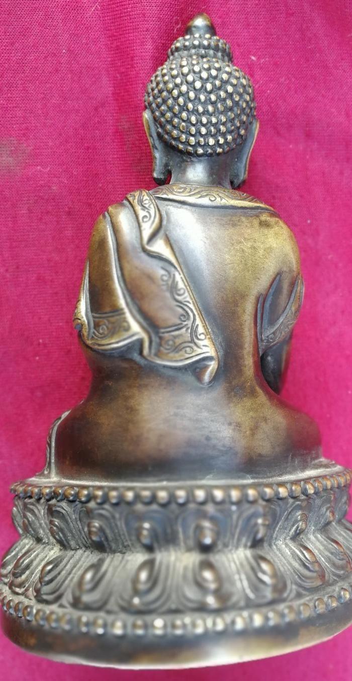 清代铜佛像释迦牟尼像约21公分高精美宗教收藏