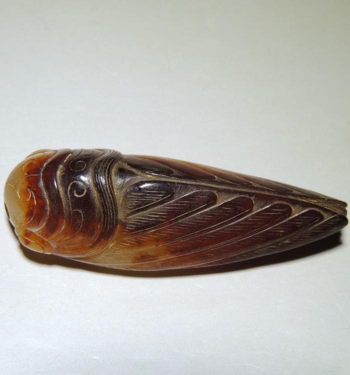 战国 精品和田籽玉蝉