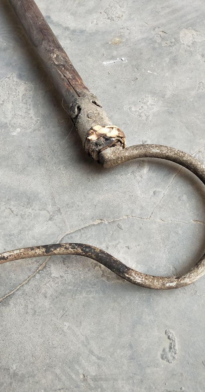 清代木雕鸟笼挂杆