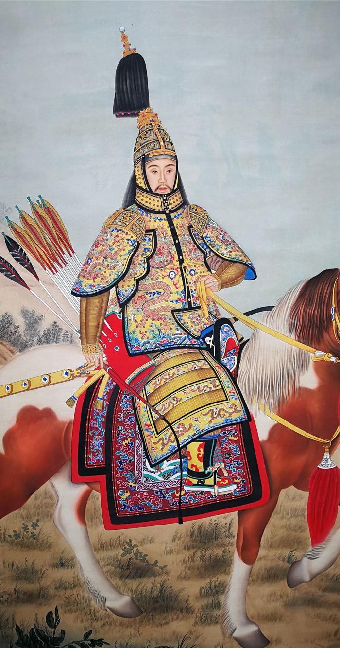 郎世宁皇帝打猎像