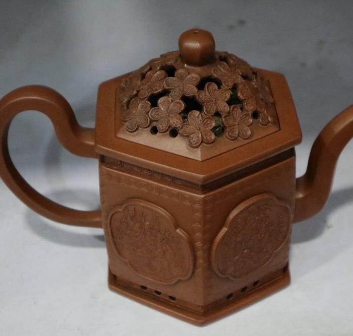 福记八仙紫砂壶