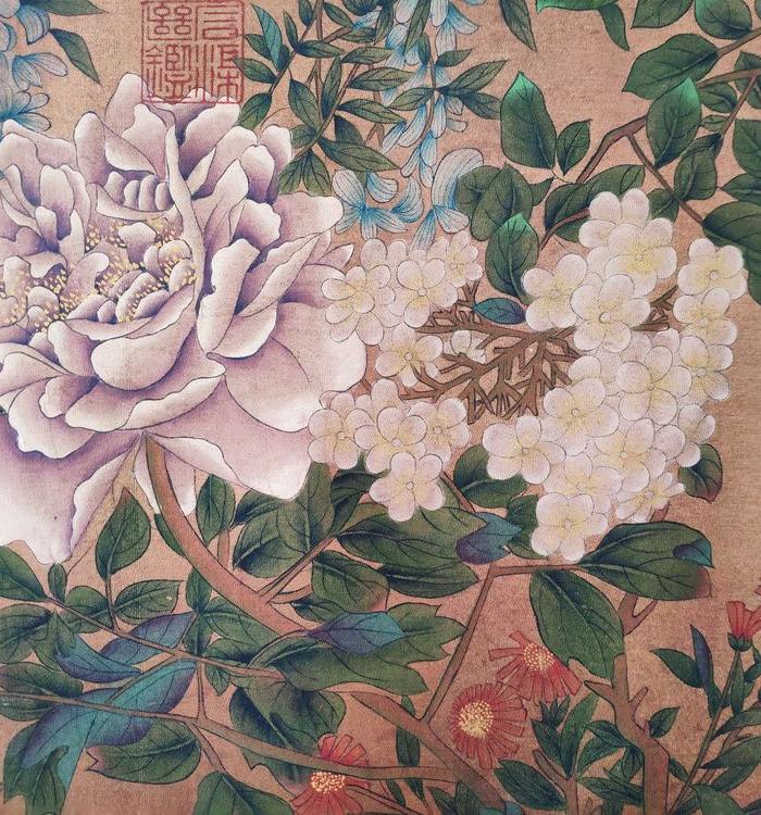 *南唐画家徐熙 百花齐放长卷