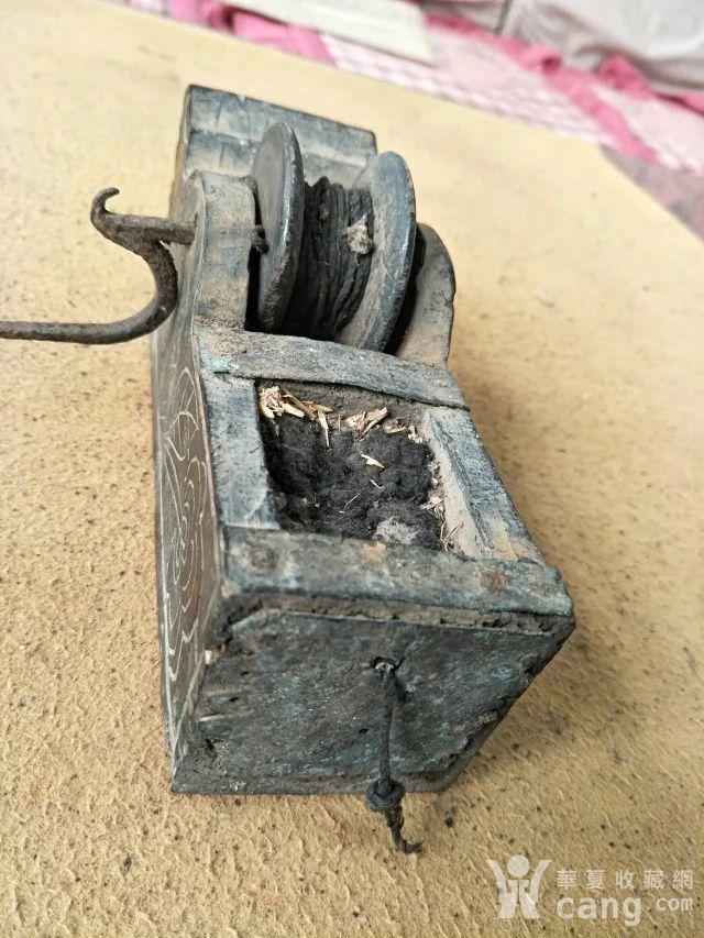 民国时期楠木老物件,刻花墨斗 35