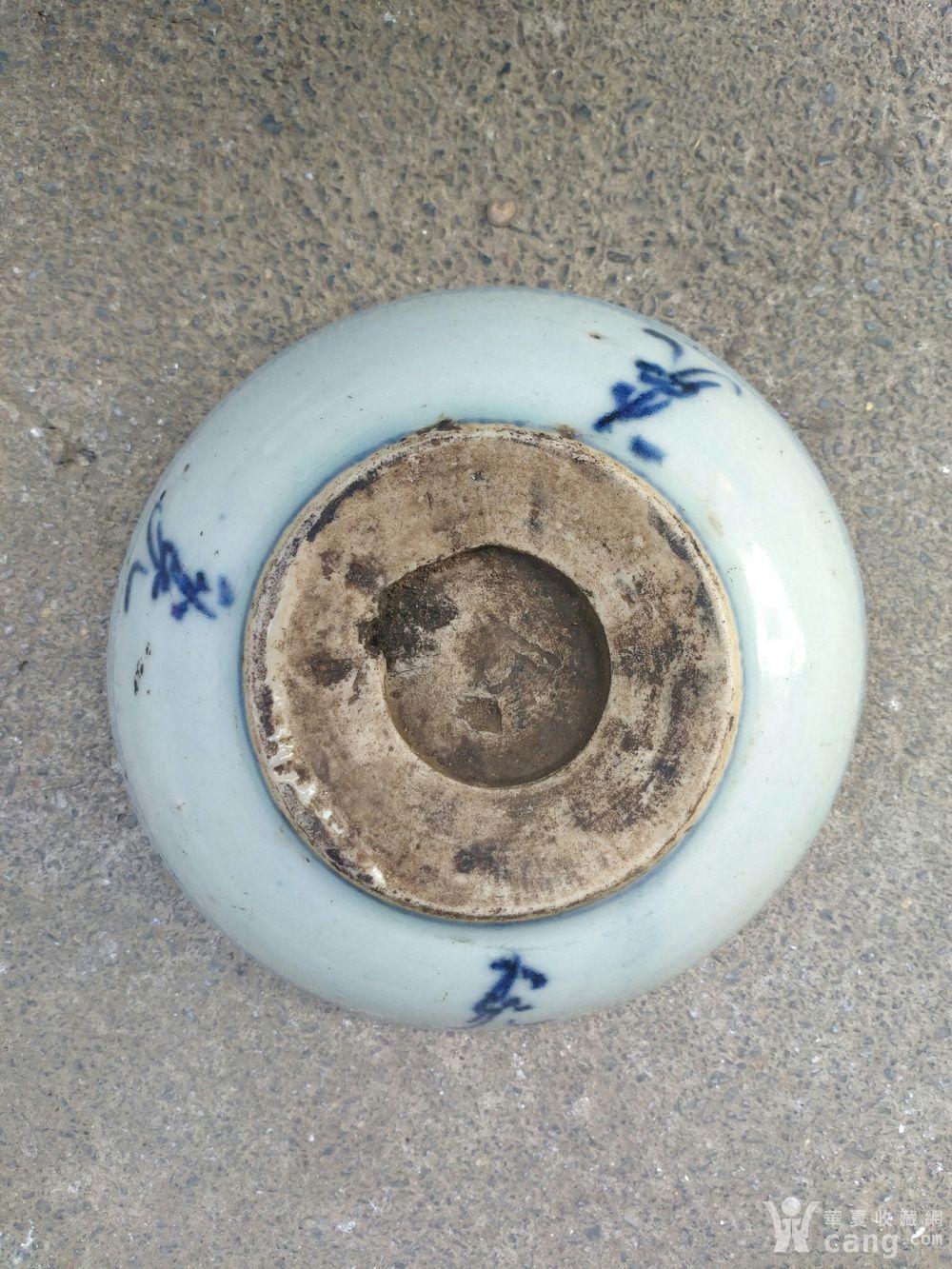 清代玉璧底百寿纹盘.