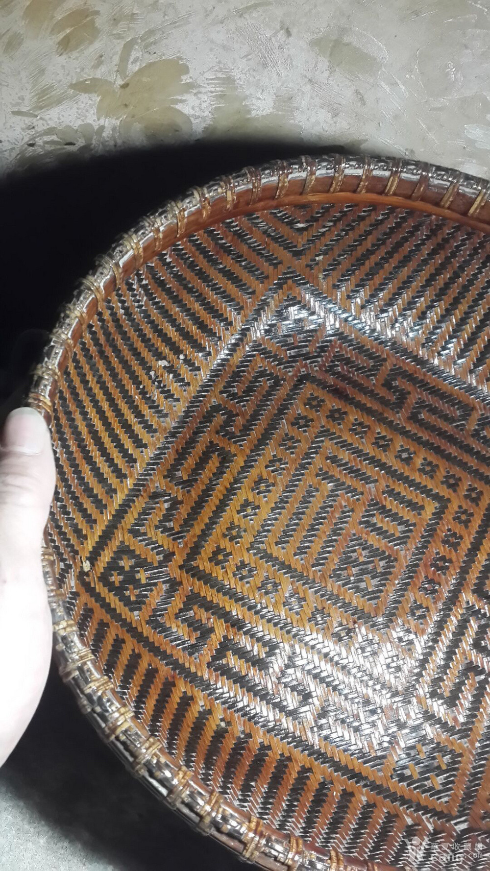 晚清民国福字竹编