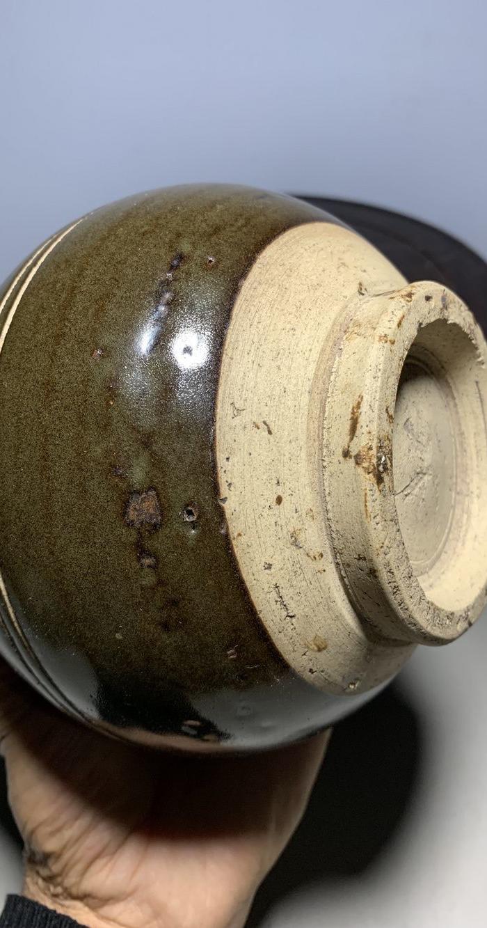 磁州窑*带工玉壶春瓶