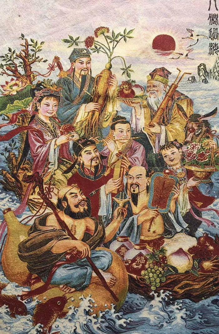 唐卡家居挂画 八仙过海