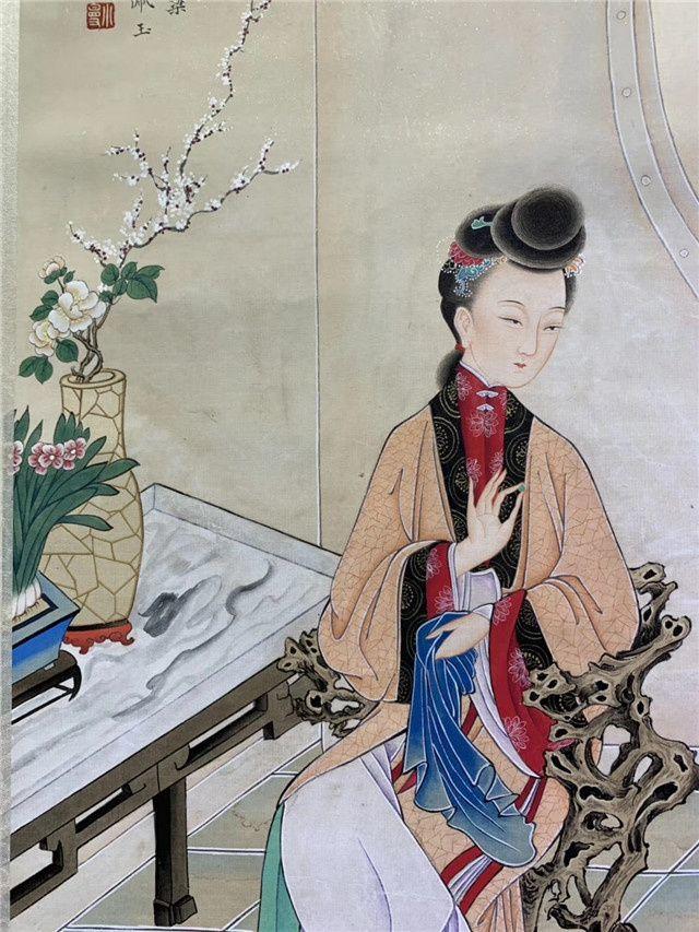 陆小曼手绘仕女图