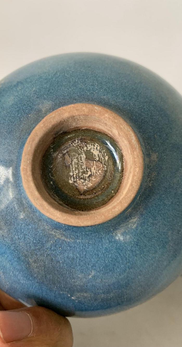 元代钧瓷碗一对,釉面肥厚漂亮