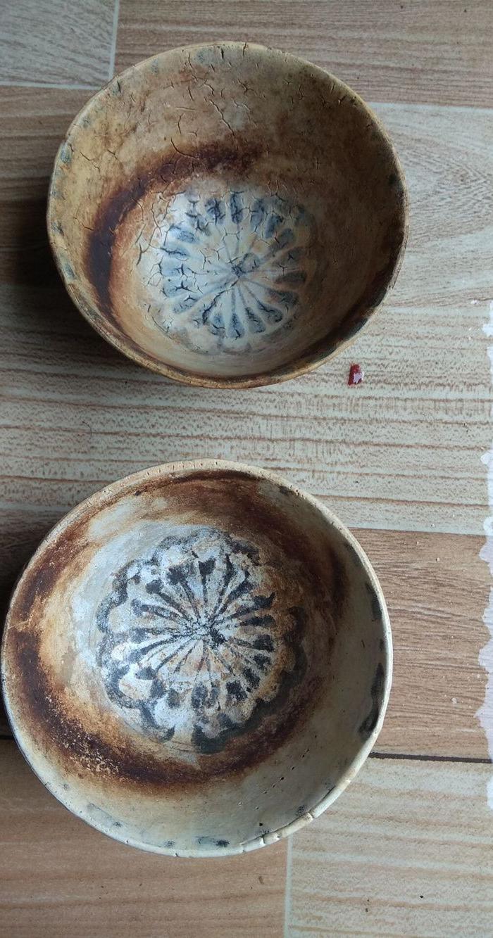 两只元代民窑青花碗