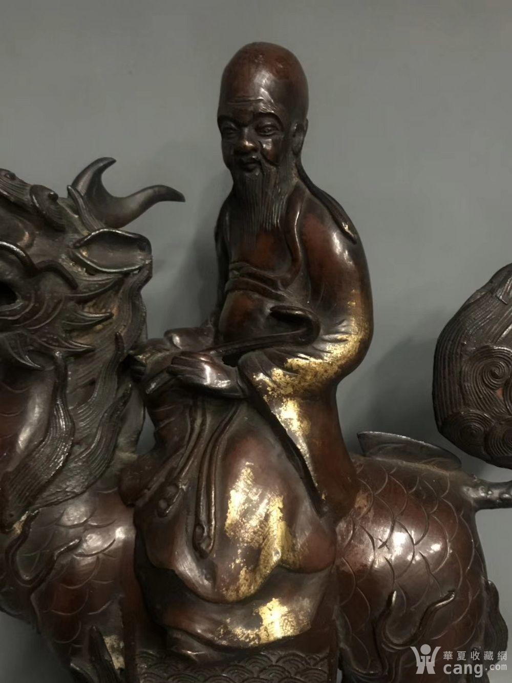 紫铜麒麟仙人骑香薰