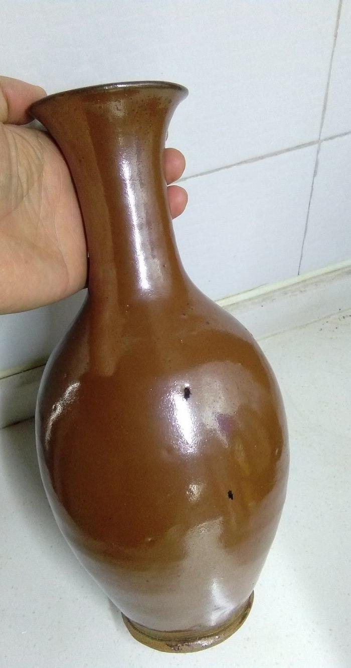 宝光一级:明清紫金釉观音瓶