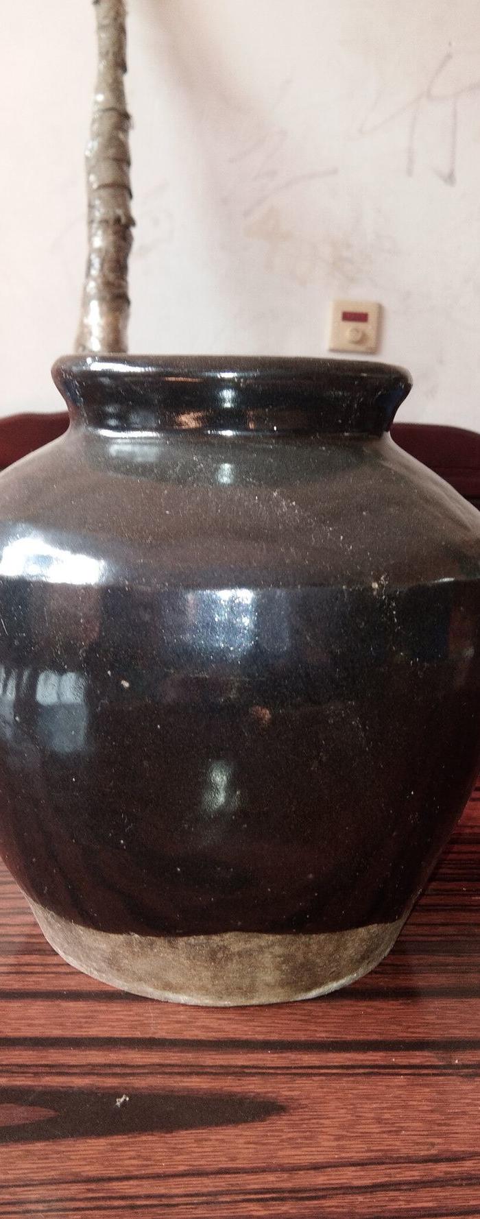 清代黑釉大罐