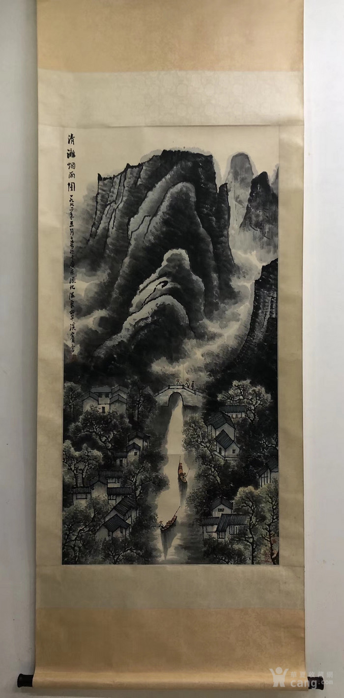 李可染山水作品立軸_地攤交易_華夏收藏網