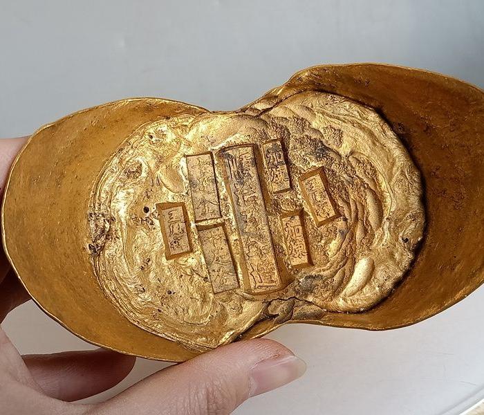 传世顺治年五十两金元宝