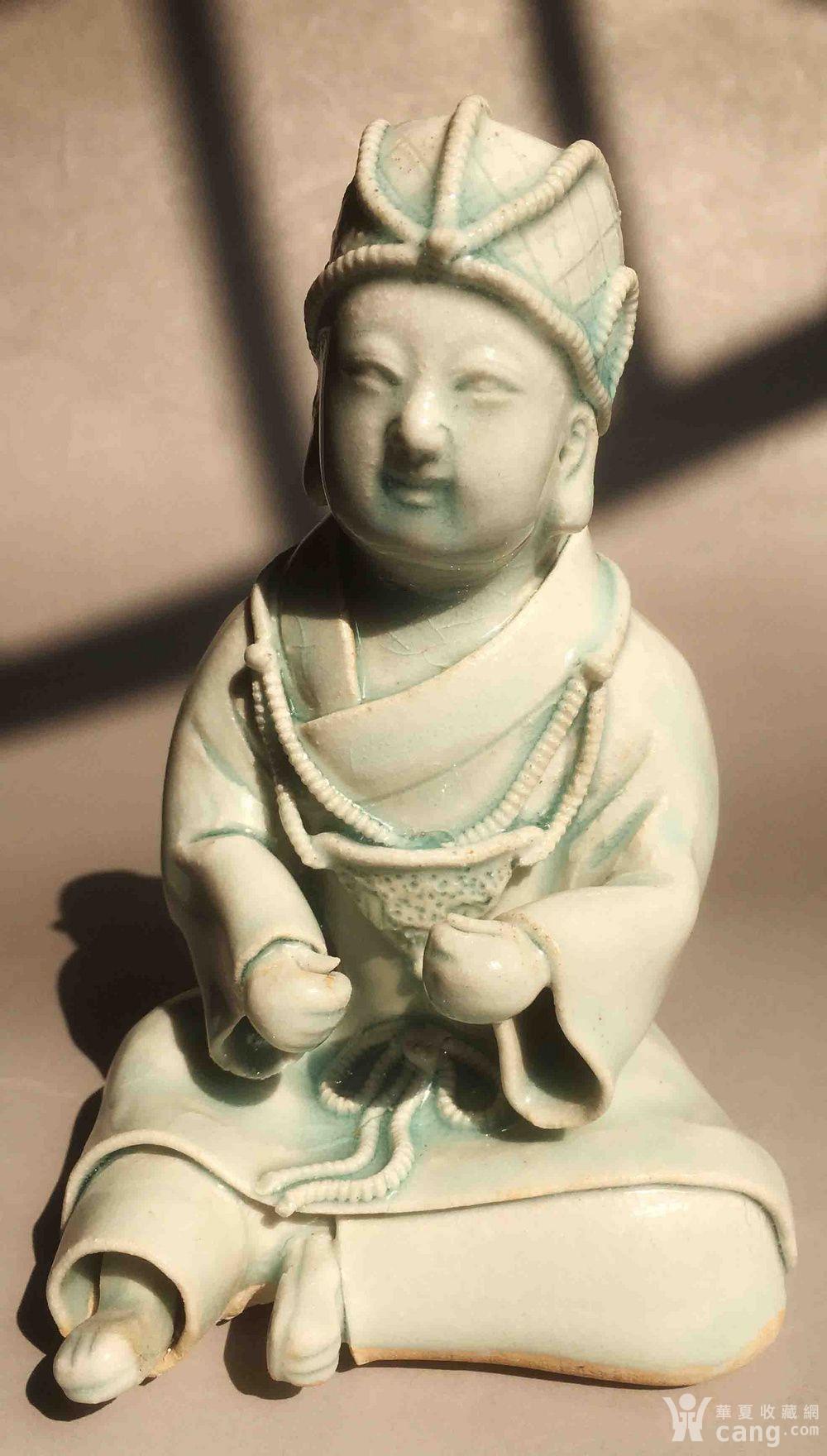 **湖田窑影青釉道教造像摆件