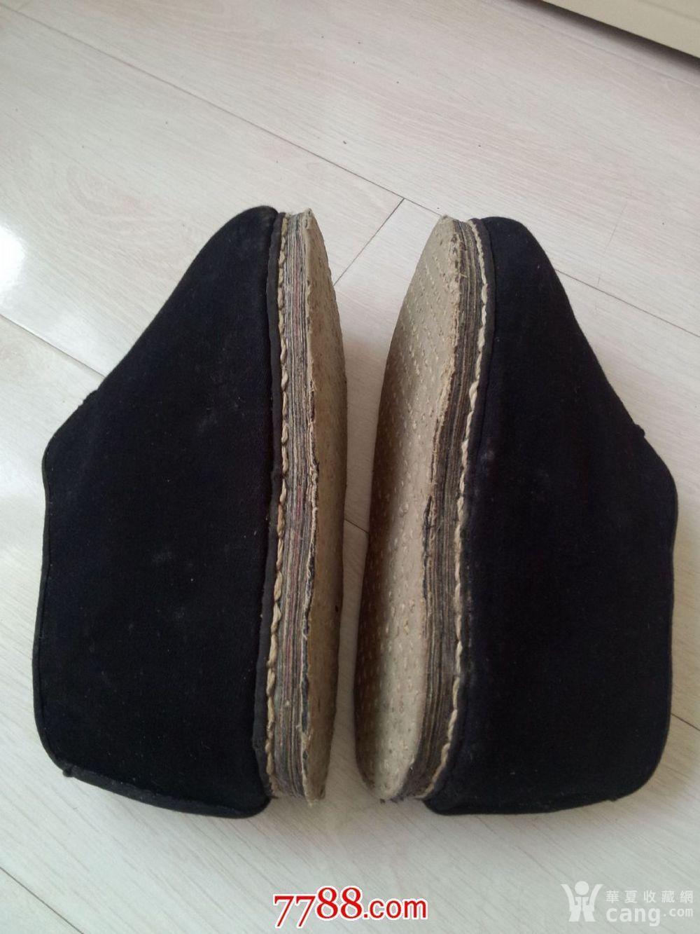 民国全品纯手工制作千层底棉鞋一双