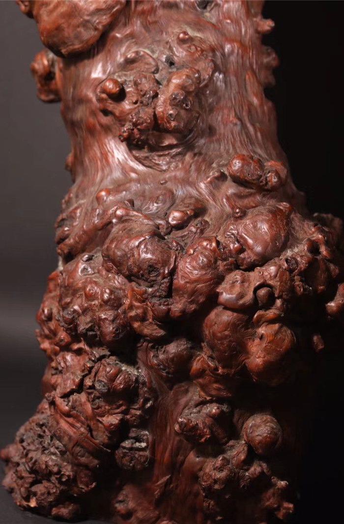 旧藏,黄杨木树瘤随形 寿仙翁 摆件