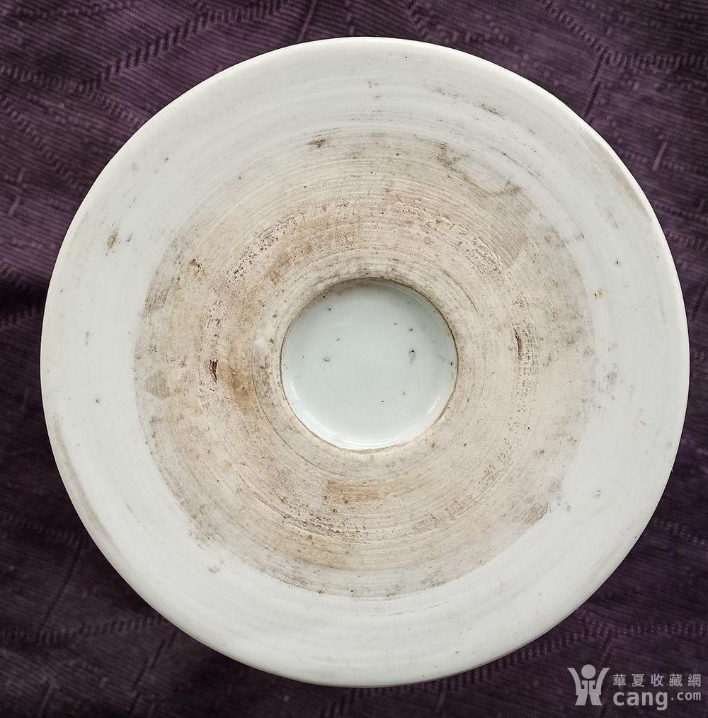 康熙翠毛蓝青花花鸟喜鹊登梅大笔筒