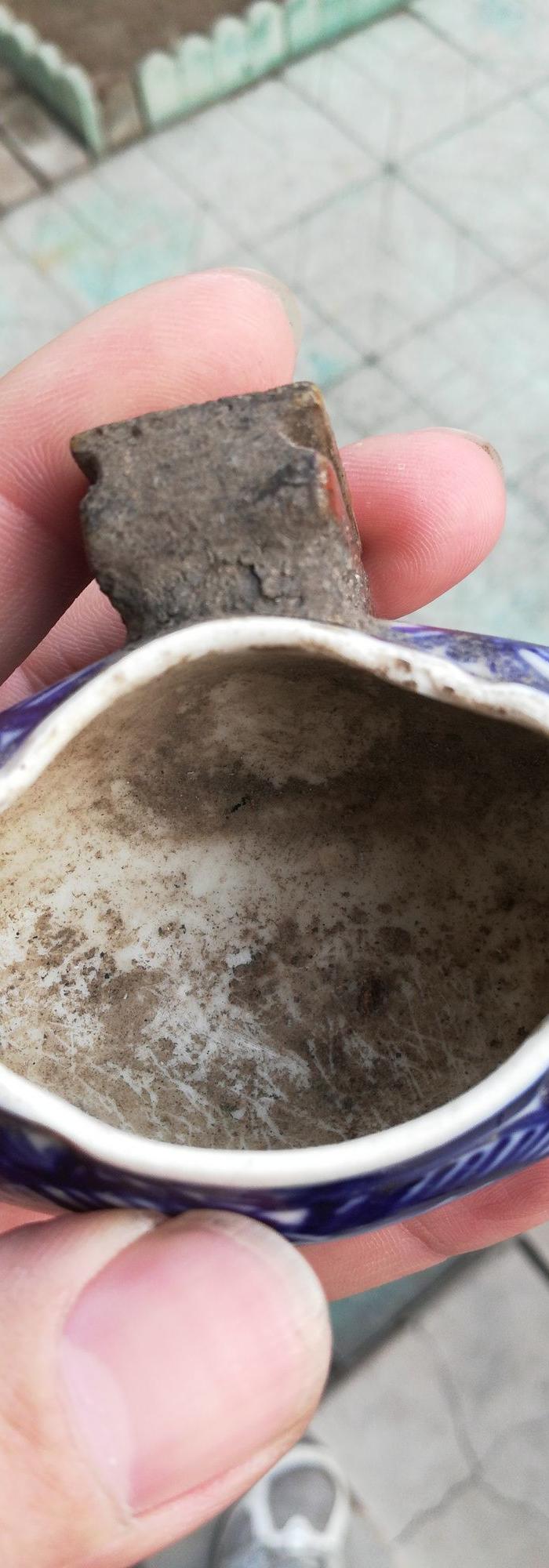 清代青花鸟食罐