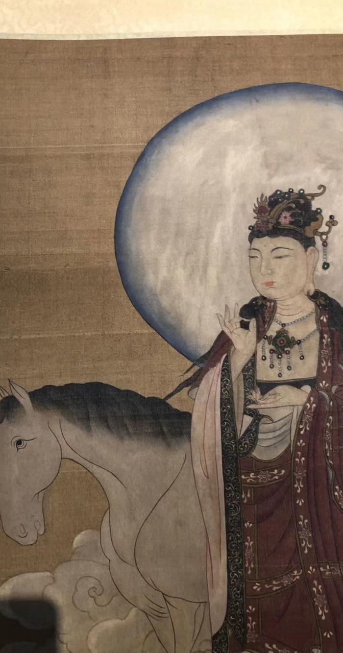 丝绢佛画 吴道子