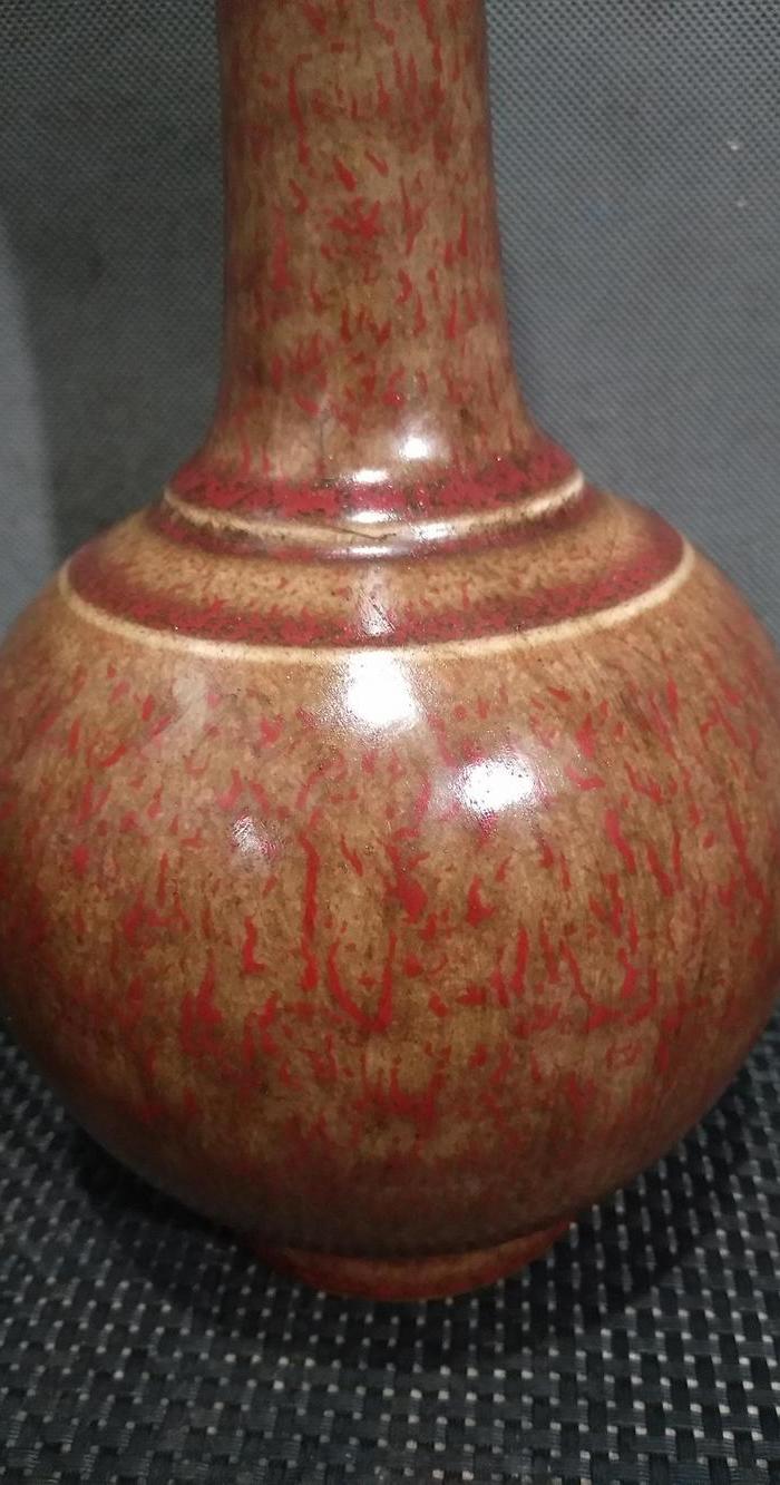 清康熙美人醉赏瓶瓷器收藏