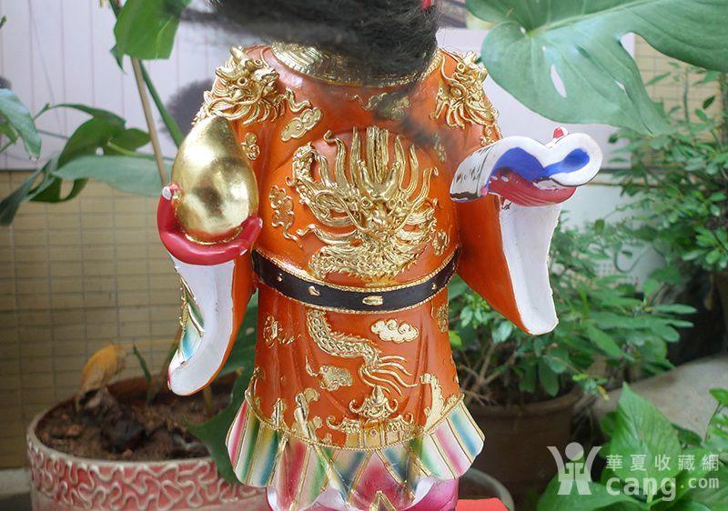 41厘米樟木雕 漆线雕 舍人公 舍人爷