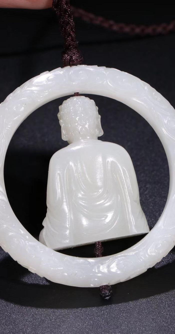 和田玉如来佛挂佩