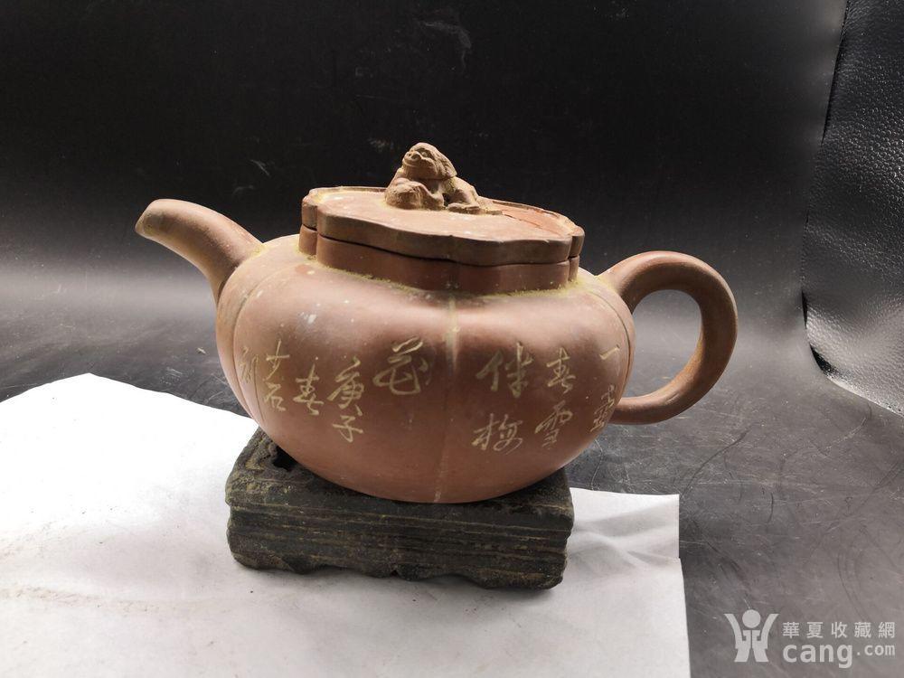 文革名家少石刻款紫砂茶壶一把