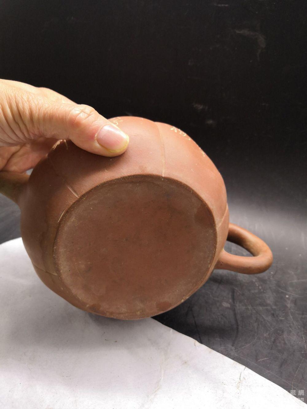 文革名家少石刻款紫砂茶壶一把