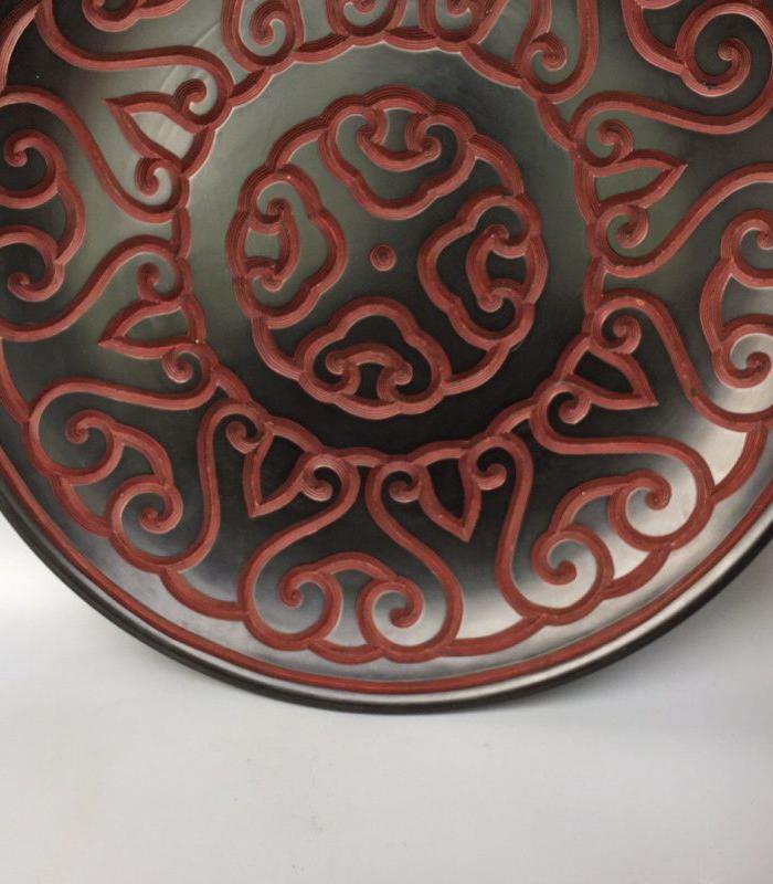 漆器几何纹盘