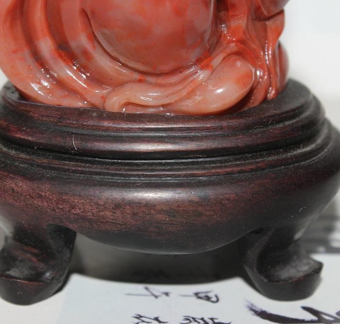 福建寿山石老料红芙蓉 《寿比南山》