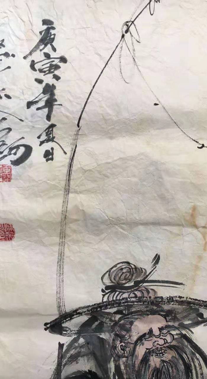 书画篆刻 国画 墨道山人陈荣珂精品画作年代:其它 款式:条幅 品相:有
