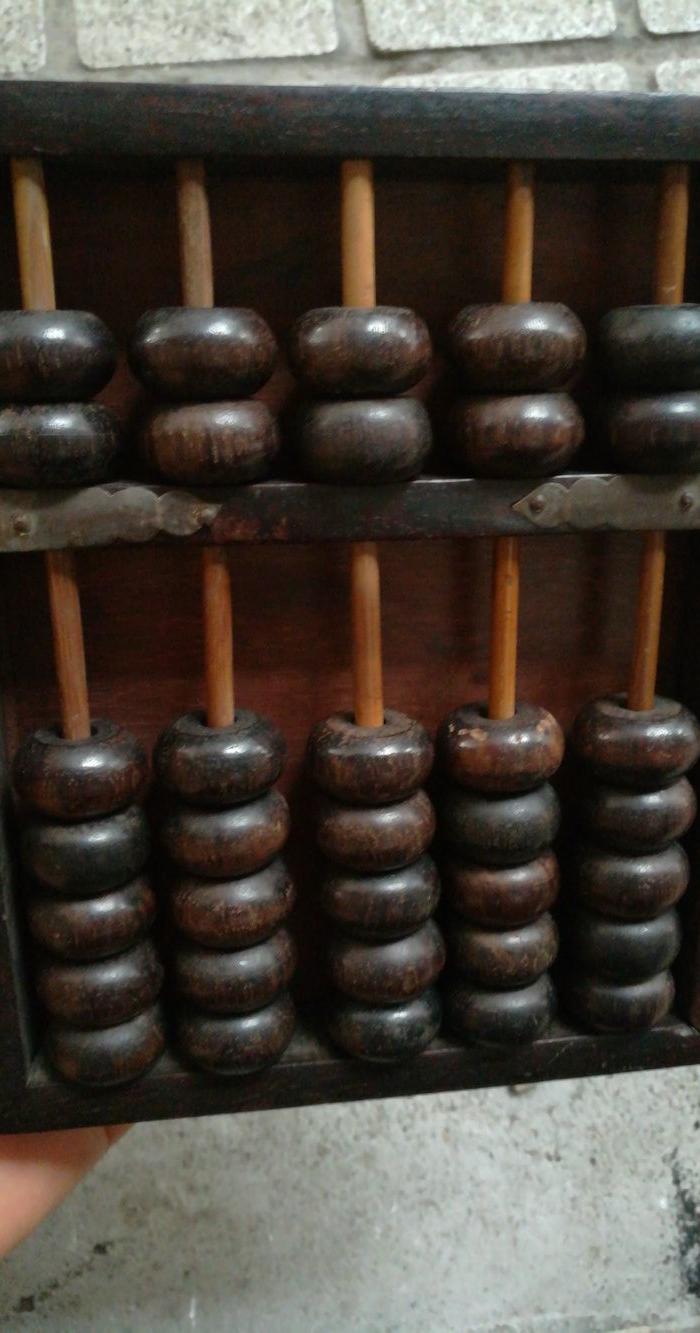 大红酸枝五档算盘