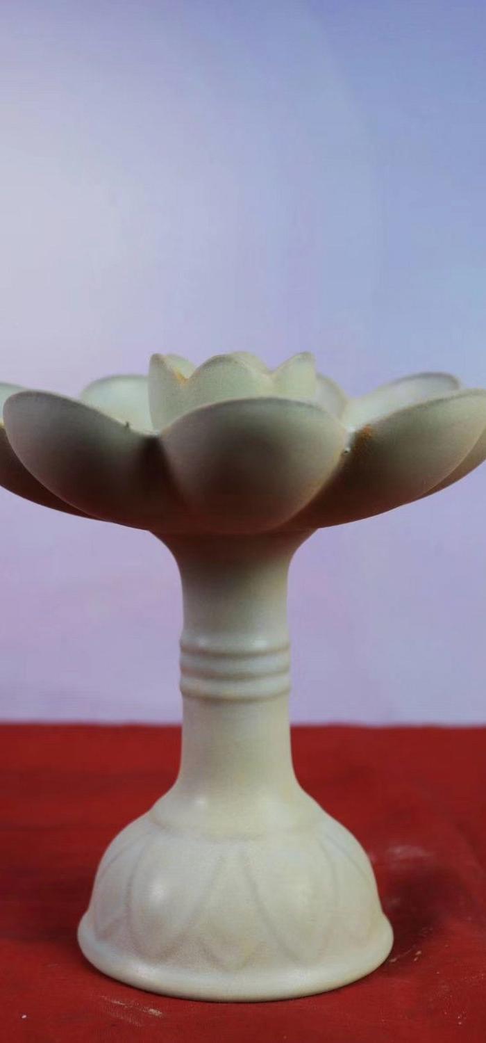 汝窑天青釉莲花灯盏